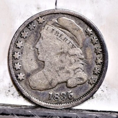 1835 Bust Dime - Ch VF Details Old Cleaned (#59532-L) - Image 1 of 4