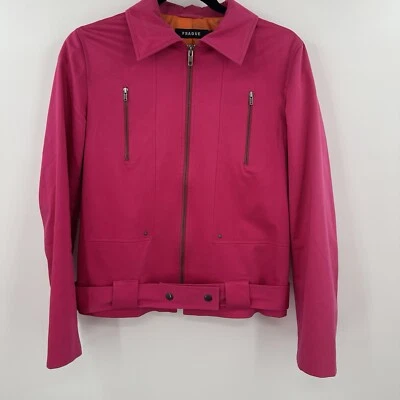 Prague Hot Pink Barbie Zip Up Jacket Size Medium - Image 1 of 4