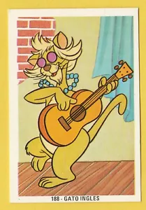 Tarjeta Candelar Fher 1970 España Española Walt Disney #188 Hit Cat - The Aristocats - Imagen 1 de 1