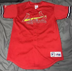 NWOT Majestic VINTAGE St. Louis Cardinals Mark McGwire Jersey Youth XL Adult S - Picture 1 of 10