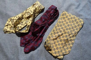 Vintage Tootal Cravat Ascot 3 set lot - Picture 1 of 10