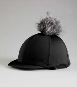 Premier Equine Jersey Hat Silk With Faux Fur Pom Pom (6130)