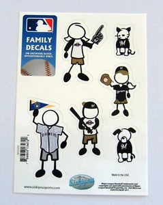 Milwaukee Brewers Outdoor Rated Vinyl Family Decals MLB Licensed Baseball - Picture 1 of 4