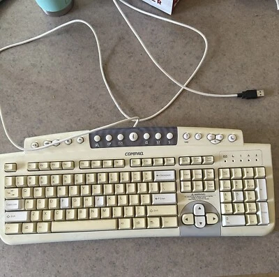 Compaq Genuine Desktop Keyboard KU-9978 SDM4540UL USB Tested - Image 1 of 4