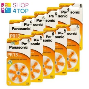 60 PANASONIC PR13 PR48 HEARING AID BATTERIES 1.4V ZINC AIR NO MERCURY 2027 - Picture 1 of 1