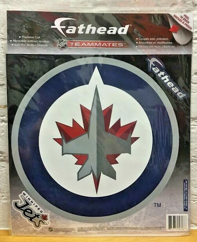 Winnipeg Jets NHL Fathead Teammates Peel & Stick Vinyl Decal Corn Hole Decals - Image 1 of 1