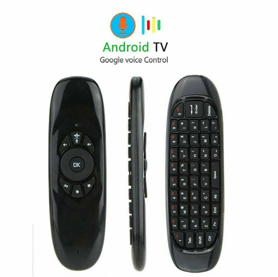 Voice Remote Google Control Air Mouse Bluetooth/USB for PC Android Smart TV Box - Image 1 of 4