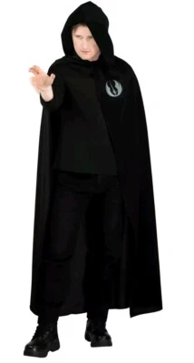 Disfraz de bata negra con capucha de Luke Skywalker de Star Wars para hombre UNA TALLA apta para todos Foto 1 de 4