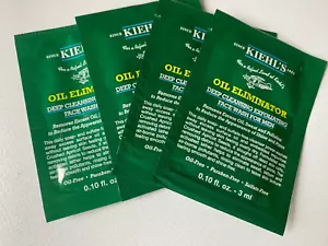 Kiehls Oil Eliminator deep cleansing exfoliating face wash for men 4 X 3ml sampl - Picture 1 of 2