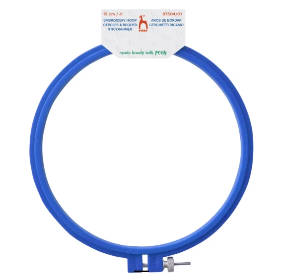 Pony Hoop: Embroidery: 15cm or 6in: Blue - Image 1 of 1