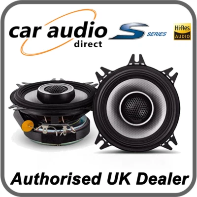 Alpine S-Series S2-S40 - 4” 10cm 140 Watt 2 Way Coaxial Dash Door Speakers - Image 1 of 4