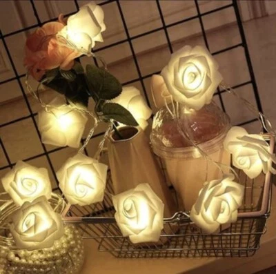String Lights rose String Lights Indoor Outdoor romantic room party decor 3m  - Image 1 of 4
