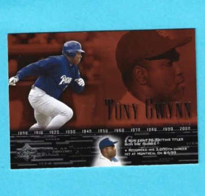 2002 Upper Deck Piece of History #82 Tony Gwynn Padres HOF - Image 1 of 2