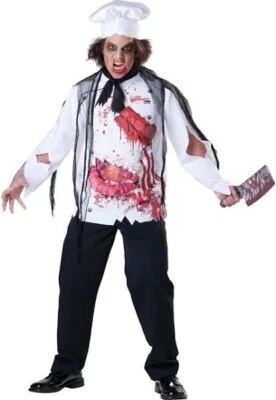 Disfraz Hombre Adulto Goremet Chef XL Espeluznante Gore Zombie  Foto 1 de 3