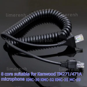 8-pinowy kabel mikrofonowy do radia Kenwood TM-281A 271A KMC-30 KMC-32 KMC-35 MC-59 - Zdjęcie 1 z 4