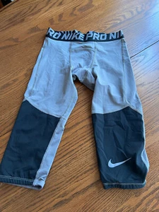 nike pro boys L baselayer crop pants - Picture 1 of 3