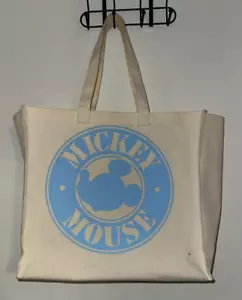 Disney's Mickey Mouse Large Purse/Tote Bag - Off White & Blue - Picture 1 of 4