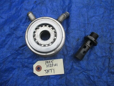 93-01 Honda Prelude H22A4 oil cooler assembly engine motor VTEC OEM H22A H22 JRT Foto 1 de 4