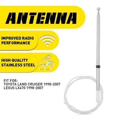 For Toyota Land Cruiser Lexus LX470 1998-2007 Car Power Antenna Mast Cable Pole - Image 1 of 4