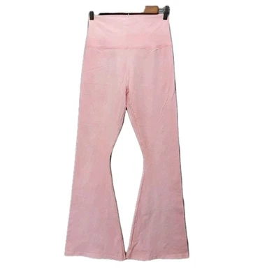 Offline By Aerie OG Orginial Flare Legging Hi Rise Light Tie Dye Pink Foldover - Image 1 of 4