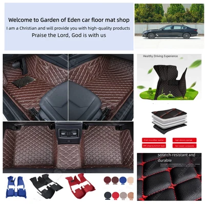 BMW Alfombras Para arCro Coche Cueros De Tapetes De Cuero Piel prueba de agua Foto 1 de 4