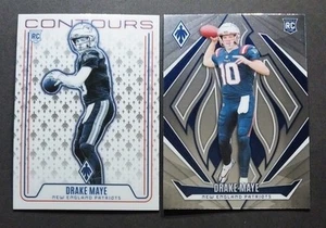 DRAKE MAYE RC 2024 Panini Phoenix Base #179 & Contours Insert #CON-DME Rookie - Picture 1 of 2