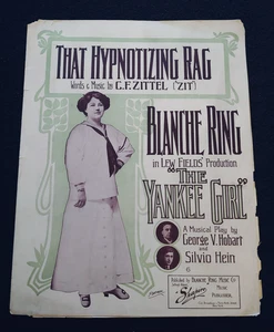 Vintage Noten: "That Hypnotizing Rag" - The Yankee Girl - Stimme & Klavier - 1909 - Bild 1 von 6