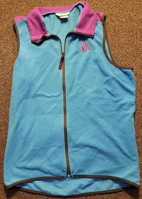 Vtg 1990s Cannondale Women's Cycling Vest XL USA Made Purple & Teal w Pockets - Image 1 of 4