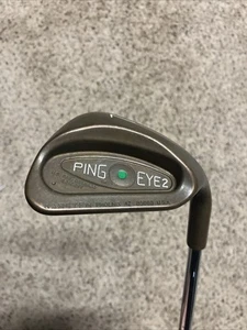 ~NICE~ Ping Eye 2 Beryllium Copper BeCu Lob Wedge GREEN Dot Extra Stiff Steel - Picture 1 of 9