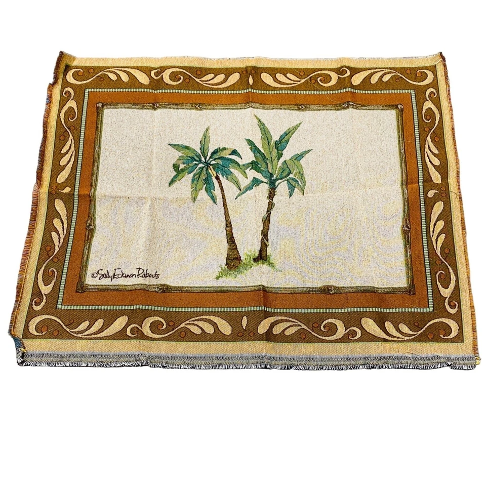 Palm Breeze Palmeras Artesanos Tapiz Inacabado Colgante de Pared Pieza de Tela Foto 1 de 1