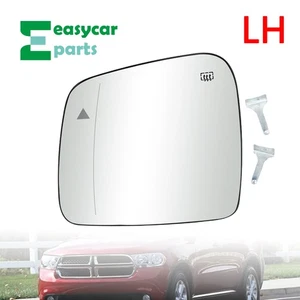 Driver Side Mirror Glass with Blind Spot Detection For Dodge Durango 2011-2021 - Picture 1 of 11