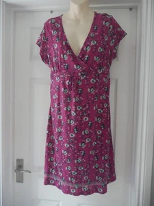 Mantaray Dress Pink Floral Teadress Size 14 Cotton Debenhams Designer Embroidery - Picture 1 of 15
