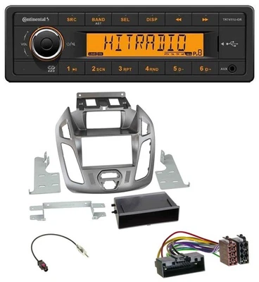 Continental 1DIN USB AUX MP3 Autoradio für Ford Transit Connect mit Display 12-1 - Bild 1 von 4