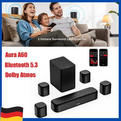 ULTIMEA 7.1 Dolby Atmos Soundbar mit Subwoofer 3D Surround Lautsprechern 350W - Bild 1 von 4