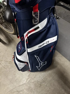 NUEVO 2025 Mizuno BR D3c Carro Bolsa 7 Vías Superior Azul Marino/Rojo Foto 1 de 4