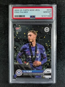 2024-25 Topps Now UEFA COLE PALMER Incredible Player Of The Match Chelsea PSA 10 - Picture 1 of 4