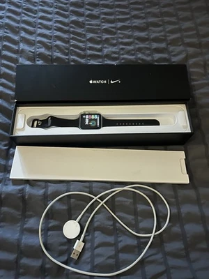 Nike Apple Watch Series 2 42mm Space Grey Aluminium Boxed. - Image 1 of 4