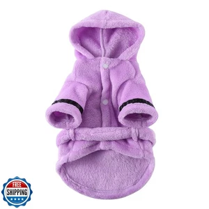 Petyoung Pet Bathrobe Dog Pajama Thickened Hooded Bathrobe Quick Drying and S - Picture 1 of 5