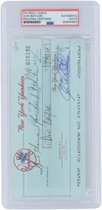 Don Baylor New York Yankees Autographed Check from March 31, 1986 PSA 84845953 - Picture 1 of 2