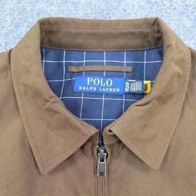 Polo Ralph Lauren Mens XL Brown Classic Harrington Jacket Full Zip Coat - Image 1 of 4