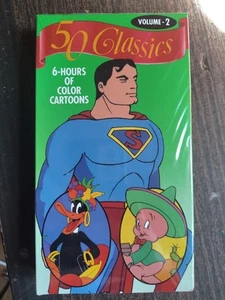 50 Classics Color Cartoon Volume 2 VHS 1992 Vintage Animation NEW SEALED  - Picture 1 of 3