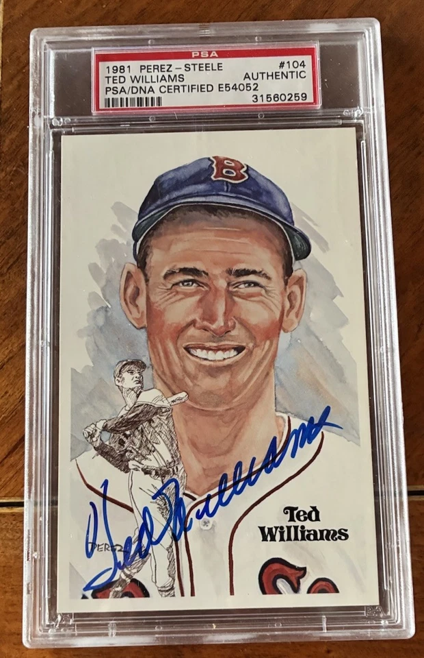 Ted Williams 1981 Perez~Steele #104 Authentic PSA/DNA CERTIFIED #E54052 - Image 1 of 1