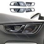 Carbon fiber color Inner Door Handle bowl cover Fit For Hyundai ENCINO Kona