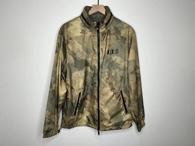 Armani Exchange Mens Hunter Green Camo Reversible Full Zip Jacket Size Small NWT - Image 1 of 4