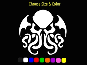 Cthulhu Face Tribal Vinyl Aufkleber Laptop Auto Fenster Aufkleber GRÖSSE FARBE WÄHLEN - Bild 1 von 3