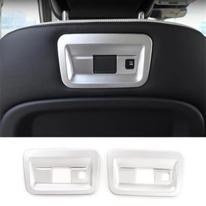 2x Cubierta de panel USB trasero del asiento ABS plateada para Land Rover Discovery 5 LR5 2021-2022 - Imagen 1 de 12