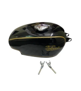 Fit For Velocette Thruxton Black Aluminium Petrol Tank WITH CAP TAP - Picture 1 of 6