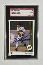 MARK LEMKE Signed 1989 Upper Deck Rookie Autograph SGA Authentic AUTO