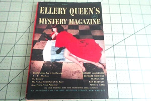 ELLERY QUEEN'S MYSTERY MAGAZIN JANUAR 1953 SELTENES BETTY PAGE COVER FOTO - Bild 1 von 4