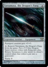 WOTC MtG Champions of Kamigawa Tatsumasa, the Dragon's Fang (R) EX